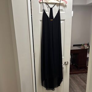 Alice + Olivia Black High Low Halter Sundress
